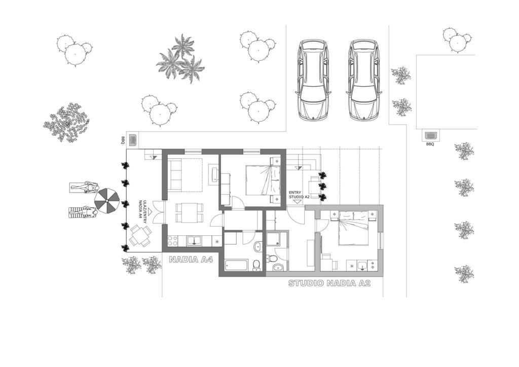 Studio And Apartment Nadia With Garden Poreč Szoba fotó